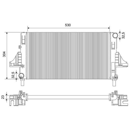 Valeo radiatore acqua motore - radiatore,
