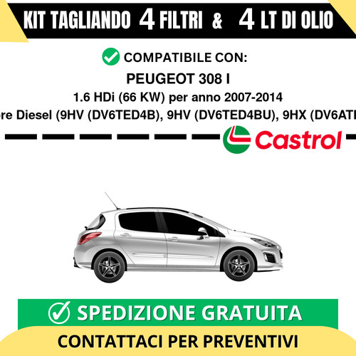 Tagliando per peugeot 308 - tagliando, i