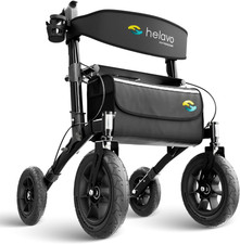 Deambulatore Da Esterno Leggero - Girello Girello per Anziani Pieghevole in Allu