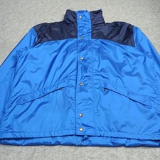 Vintage Fjallraven Giacca da Uomo Taglia XL Relaxed Fit Blu Packable Trekking