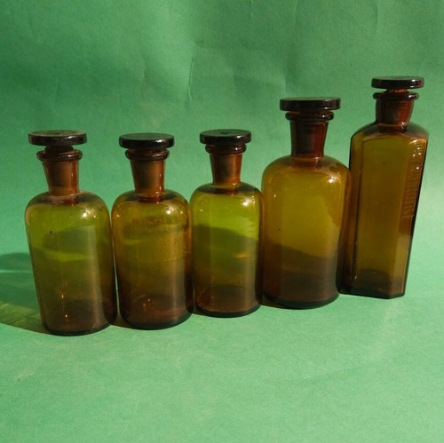 Pharmacy vase brown glass - pharmacy, vase,