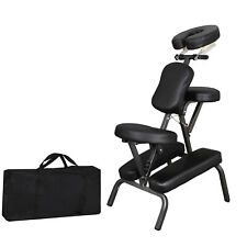 Portable Massage Chair Folding Tattoo Chair Salon Facial Spa PU Leather Pad Home