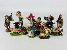 Statuine Del Presepe In Pasta Vintage Statue Dipinte A Mano Lotto Di 10 Pezzi