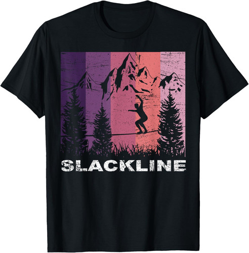 Slackline vintage maglietta - slackline,