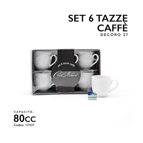 Set tazze tazzine in - 6,