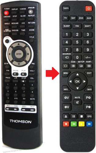 Telecomando ricambio per - di,