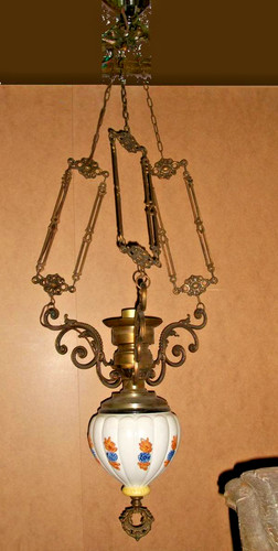 Antico lampadario bronzo - antico,