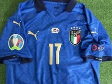 Maglia Italia IMMOBILE Match Iussed Worn EURO 2020 Preparata Indossata Finale