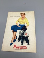 CARTOLINA PUBBLICITARIA EPOCA NON VIAGGIATA MOSQUITO MOTORE BICICLETTA GARELLI  