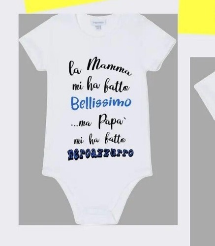 Body neonato neroazzurro - body,