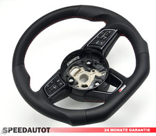 Volante pelle ricambio piatto - pelle,
