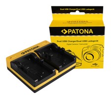 Caricabatteria USB doppio per