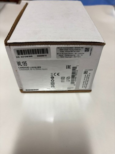 Microfono shure wl185 lavalier - shure,