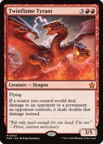 Mtg twinflame tyrant - (fdn),