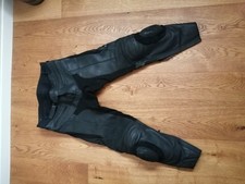 Pantaloni Pelle Sport Moto  Protezioni Sliders Tecnico Nero
