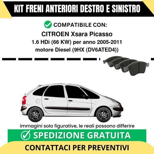 Pastiglie freno anteriori - pastiglie,
