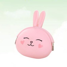  Borsetta portamonete coniglietto in silicone Borsa portamonete con cambio