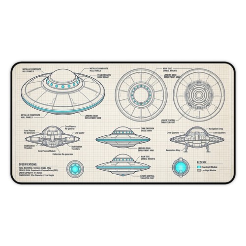 Tappetino scrivania ufo - tappetino,
