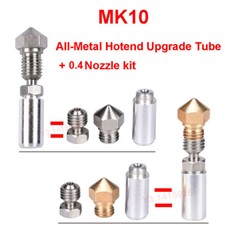 MK10 All Metal Hotend Upgrade Tube + Kit Ugelli per Stampante 3D Flashforge Wanhao