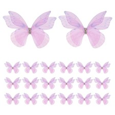 20pcs Organza Butterflies