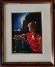 Quadro pittura Eliano Fantuzzi 17x24 