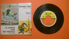 45 giri vinile Phonocolor fiabe - Peter Pan - Il gatto con gli stivali - 1961