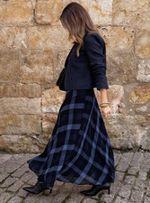 Gonna midi ZARA FW25 blu e blu