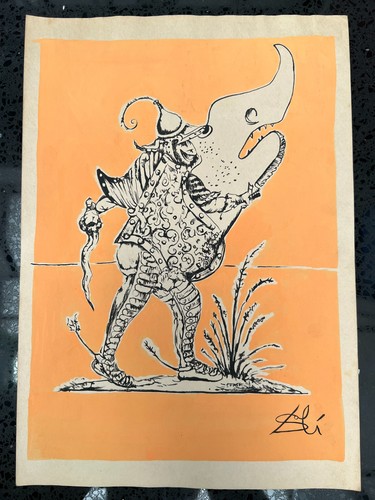 Salvador dali drawing - drawing, on
