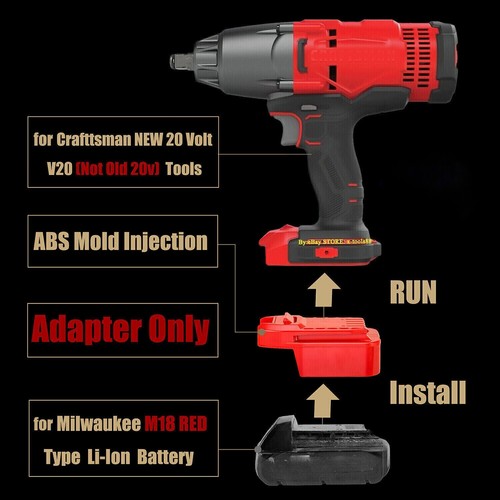Adattatore per milwaukee m18 - per,