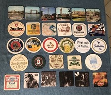 COLLEZIONE BIRRA BOTTIGLIE SOTTOBICCHIERI BOCCALI VINTAGE ANNI 1975/80 166 Pz