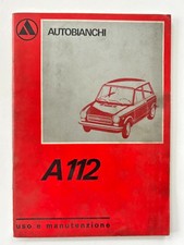 MC555 MANUALE ORIGINALE USO E MANUTENZIONE AUTOBIANCHI A112 - 3^ ED. 1970