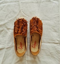 Espadrillas Castaner n.36 marroni con frange