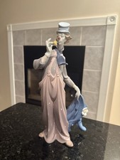 AUTENTICA statuina porcellana pagliaccio Lladro un miglio di stile #6507 IMPECCABILE con SCATOLA