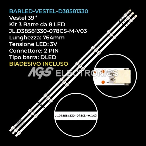 Kit barre strip led tv - strip,