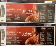 2 BIGLIETTI CONCERTO SALMO 06/07/2022 MILANO SAN SIRO - PRIMO ANELLO ROSSO