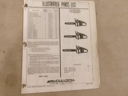 Mcculloch 32cc 35cc 38cc - 35cc,