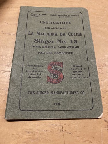 Singer istruzioni manuale - istruzioni,