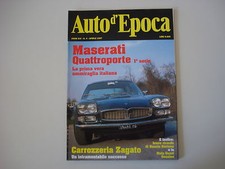 AUTO D'EPOCA 4/1997 MASERATI QUATTROPORTE/MULETTO/MOTO GUZZI 65 GUZZINO/ZAGATO