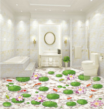 Quadro da parete 3D rosa Lotus C632 pavimento non decisione immagine carta da parati famiglia DE Amy