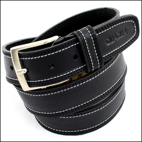 Cintura uomo vera pelle nera - cintura,