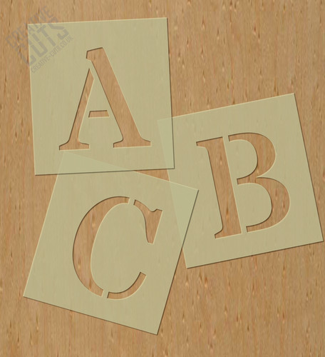 Stencil per lettere - , singole