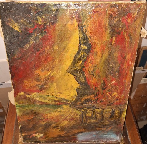 Dipinto olio astratto - dipinto,