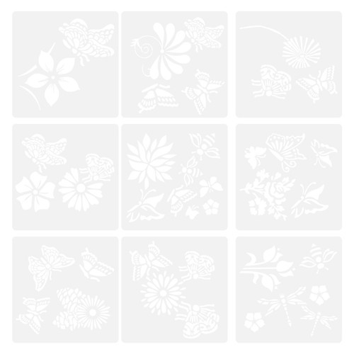 Pezzi stencil farfalla - pezzi,