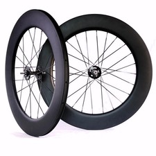 700C Profondità Carbonio 60 / 88mm Tubeless Clincher Pista / Ingranaggio Fisso Ruote Bici
