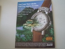 advertising Pubblicità 1992 OROLOGIO CAMEL TROPHY WATCH COLLECTION e LAND ROVER