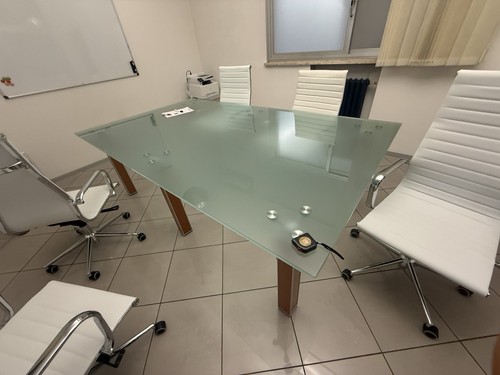 Tavolo cristallo ufficio - tavolo,