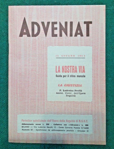Libro rivista adveniat - libro,