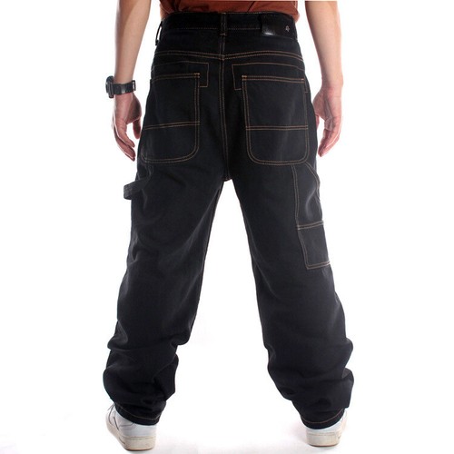 Jeans uomo nero hip hop - hip-hop, denim