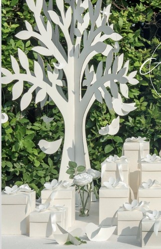 Albero decorativo bianco - albero,