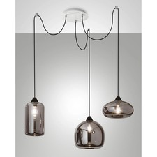 Fiona Sospensione Fume 3 luci